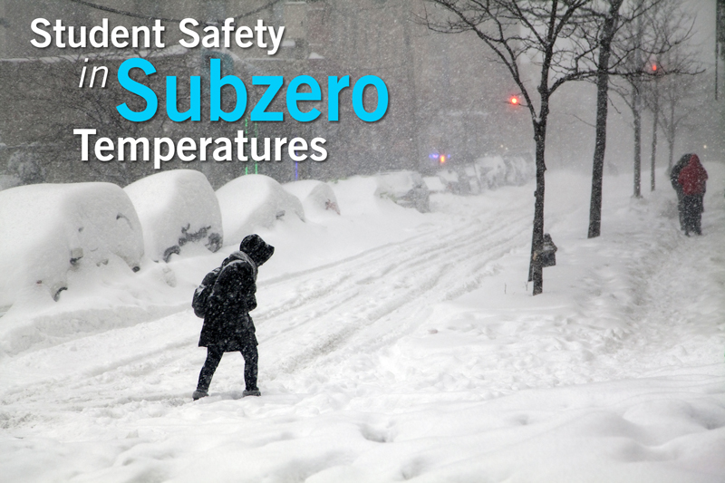 Student Safety in Subzero Temperatures