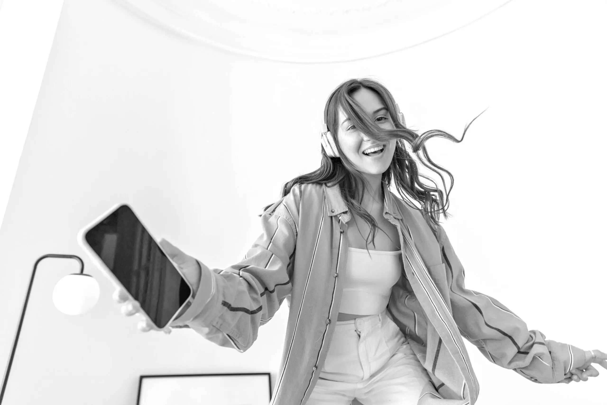 young woman dancing