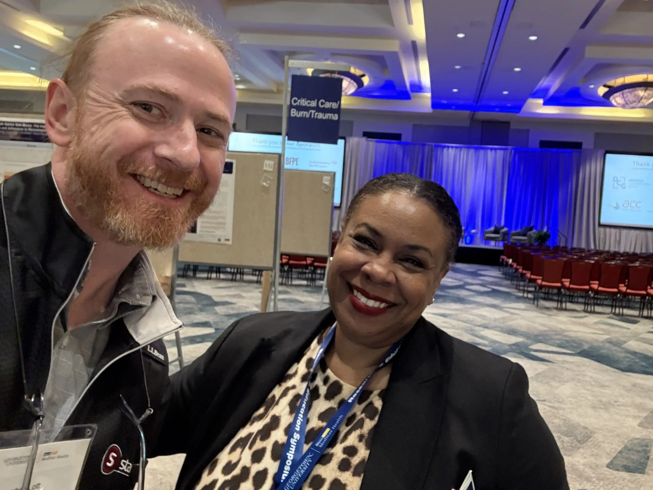 Christopher Lott and Trina Soto-Clarke, Communications & Marketing Manager Philanthropy at MedStar Health Research Institute