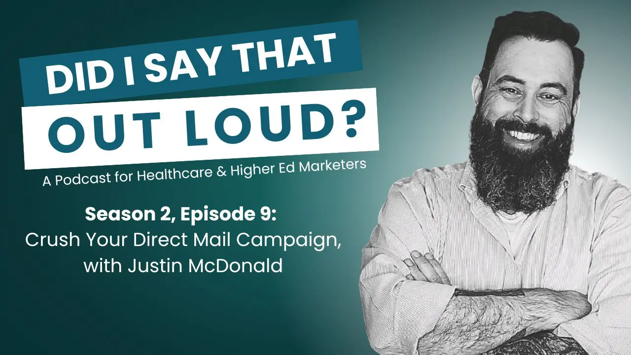 Did I say that out loud graphic for season 2, episode 9