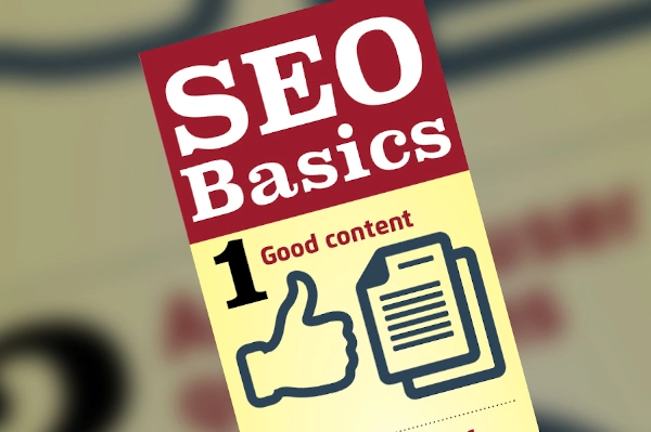 graphic of a handout for SEO basics