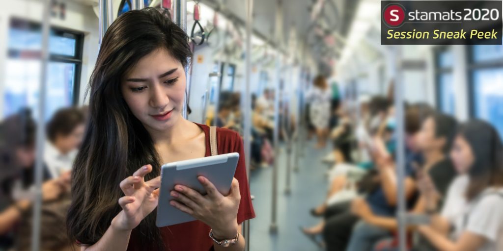 woman using a tablet