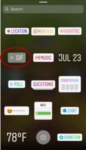 GIF for Instagram Stories