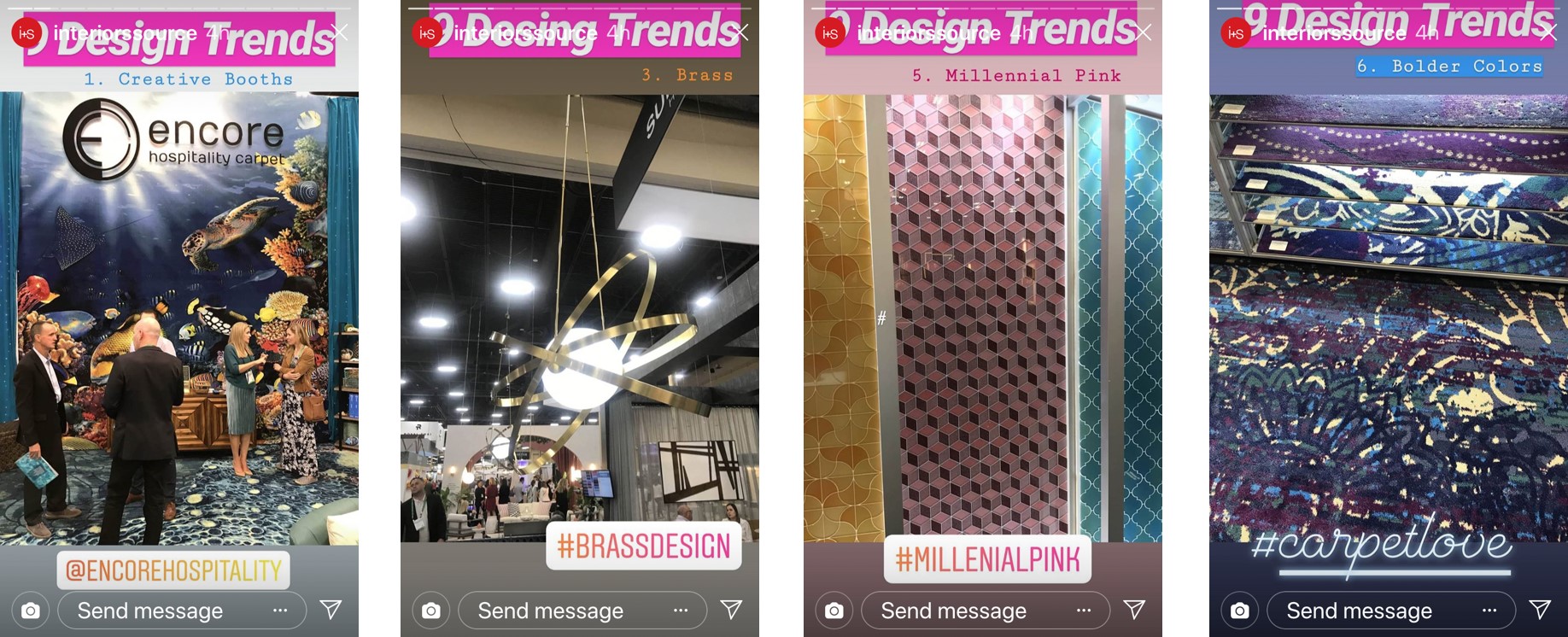 Design Trends from Interiors and Sources Instagram Stories