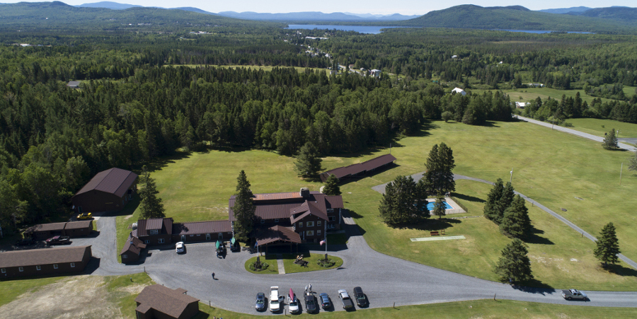 Sky Lodge buildings at Unity College in Maine.