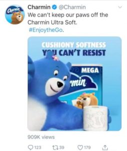 Image of a Facebook ad for Charmin.