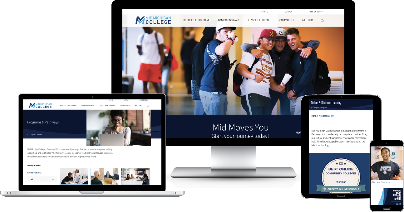 mid michigan college screenshot