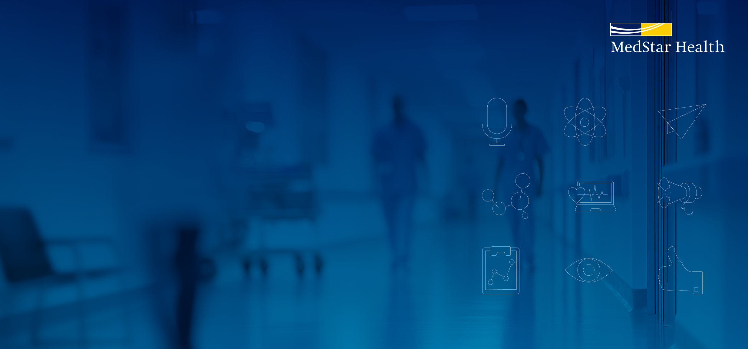 hero image with icons to represent what stamats did for client medstar