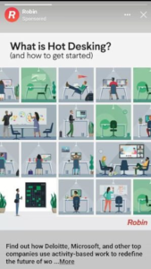 Infographic for hot desking