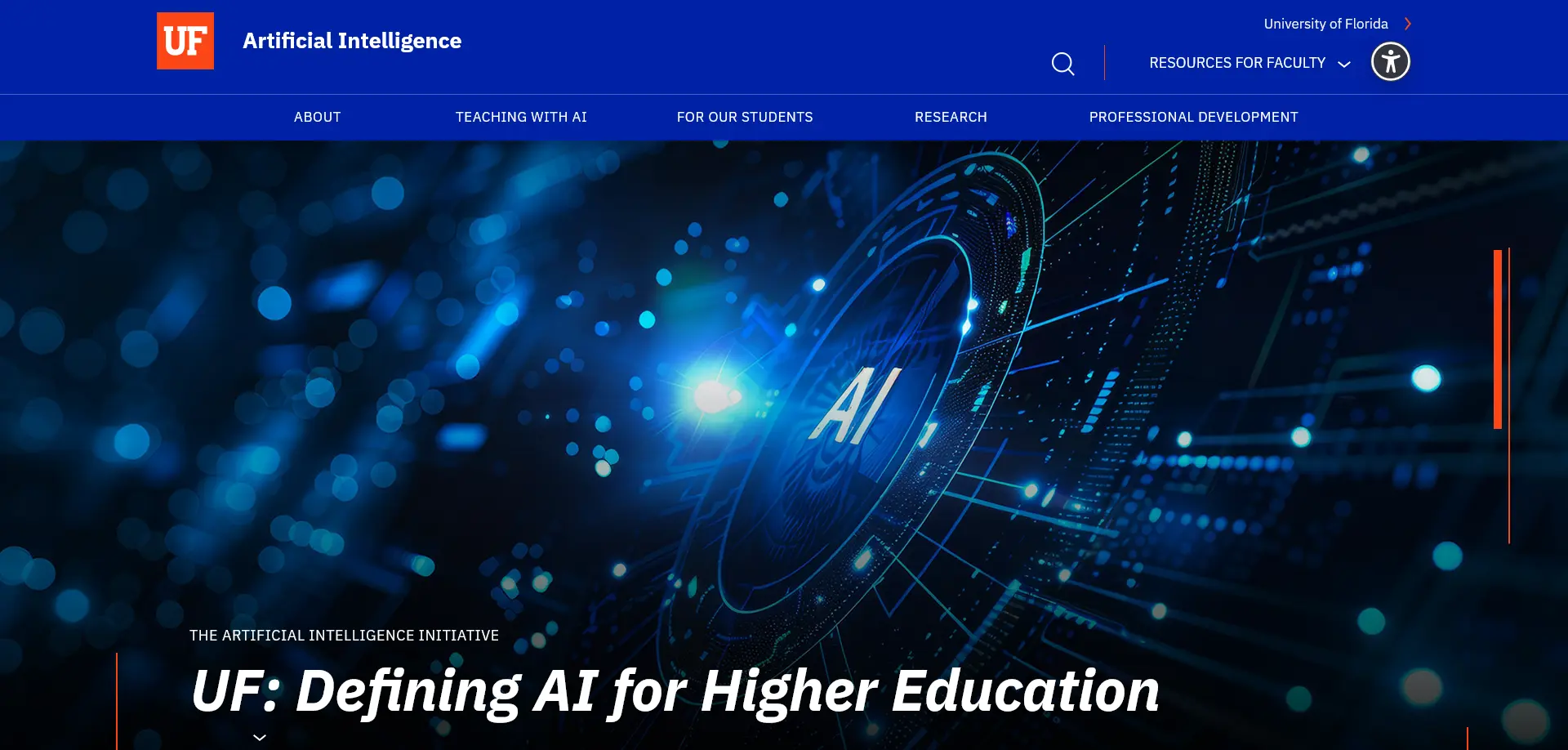 UF Artificial Intelligence header image