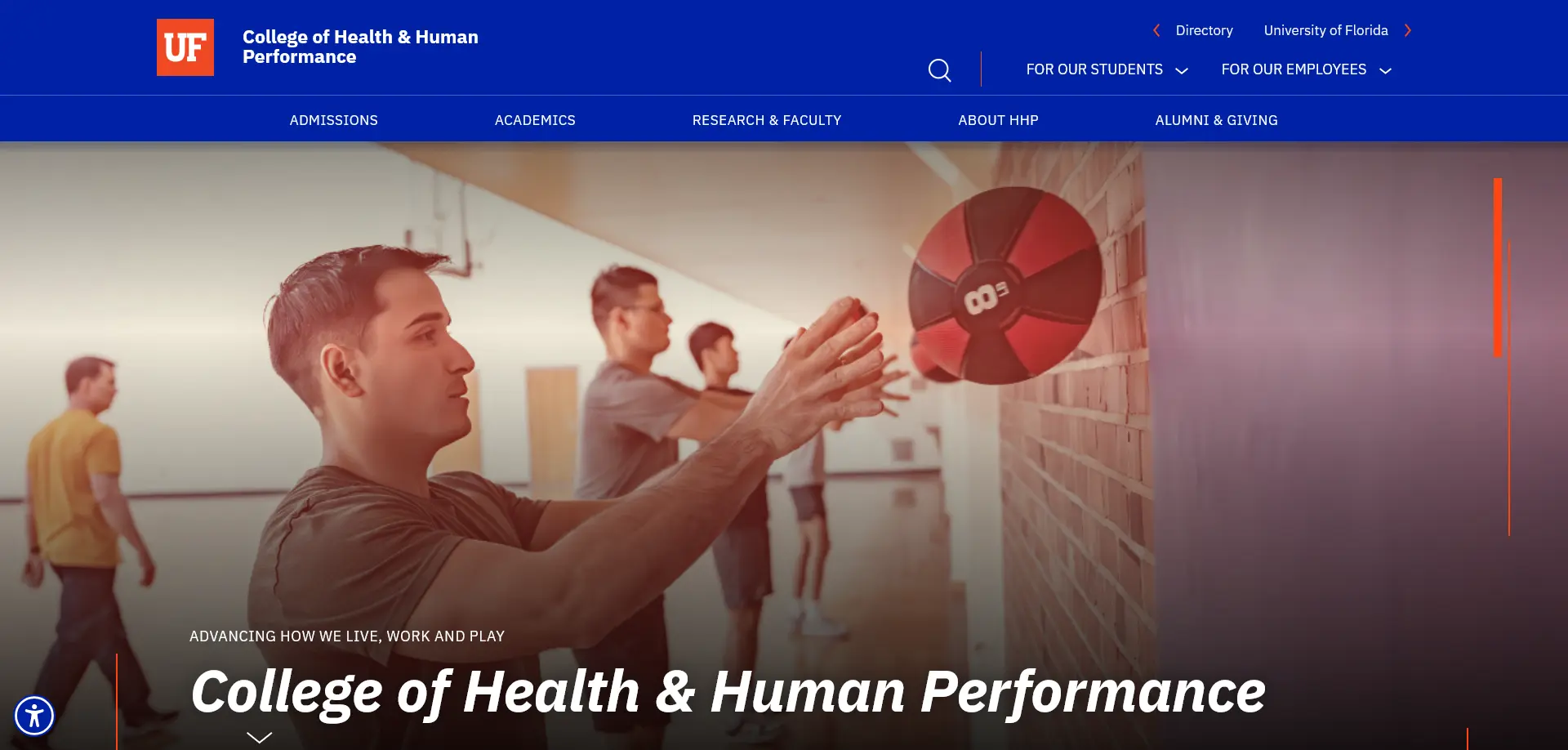 UF College of Health & Human Performance header image