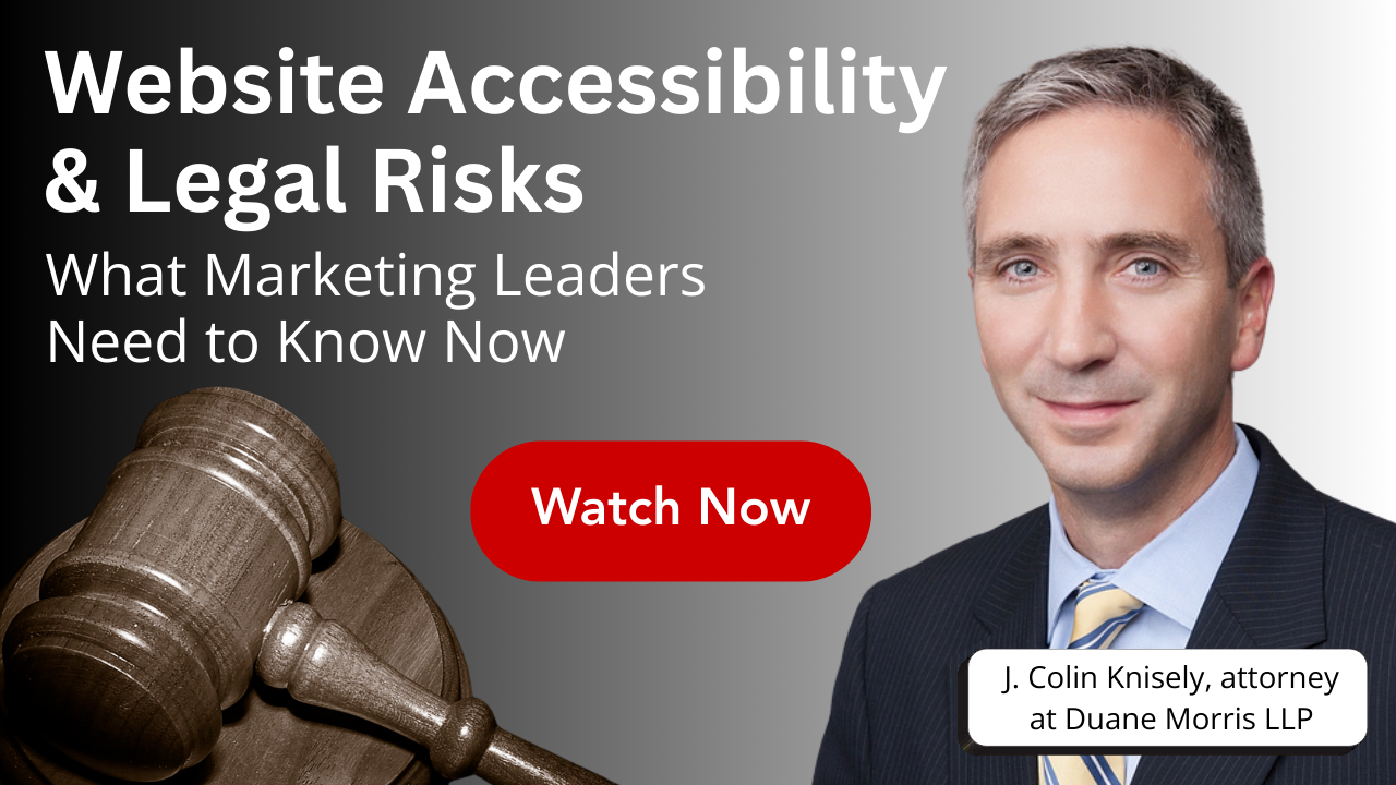Webinar: Website Accessibility & Legal Risks slide