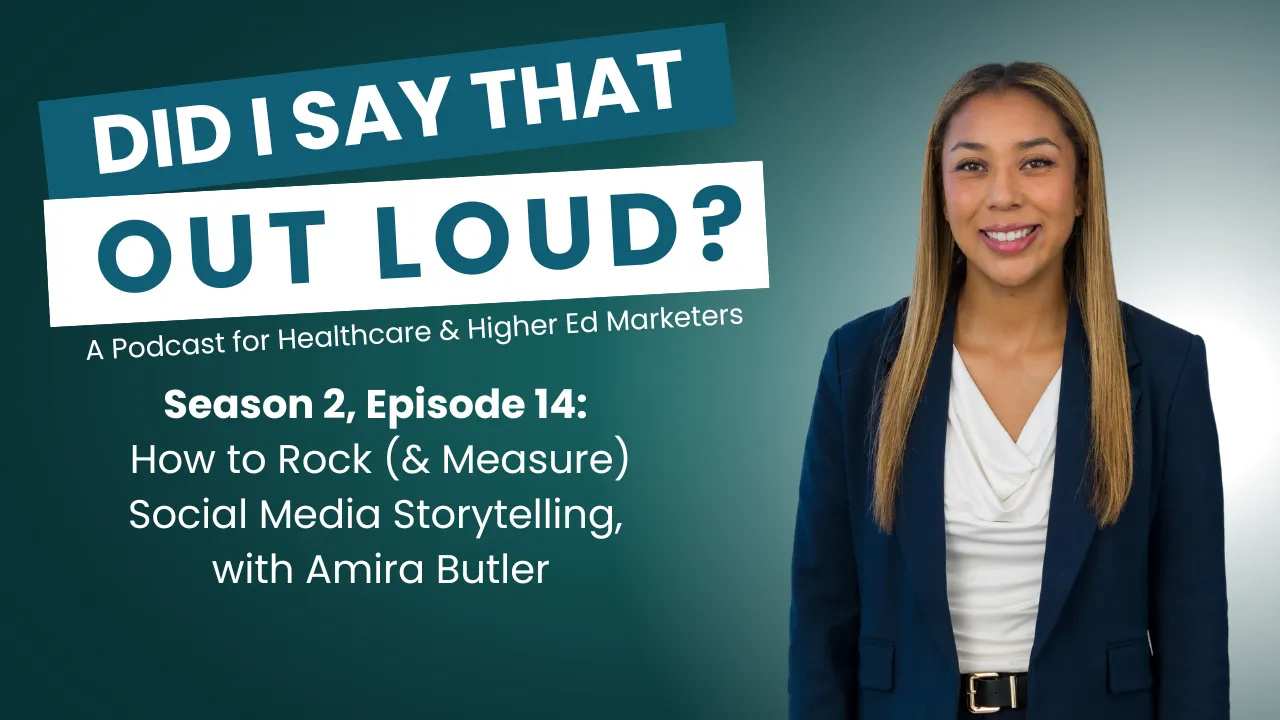 Season 2, Episode 14 featuring Amira Butler to discuss How to Rock (& Measure) Social Media Storytelling