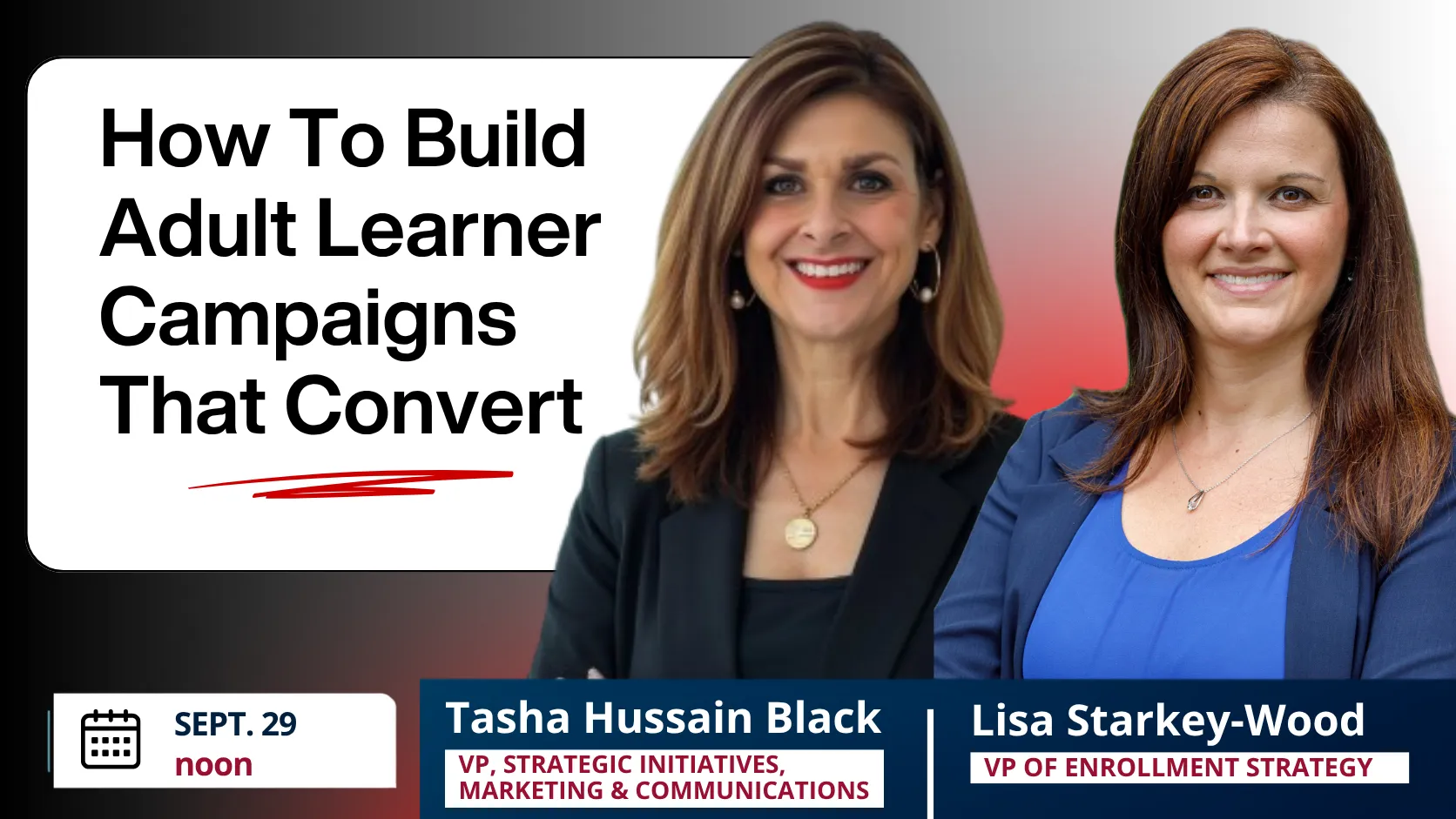 Adult Learner Webinar