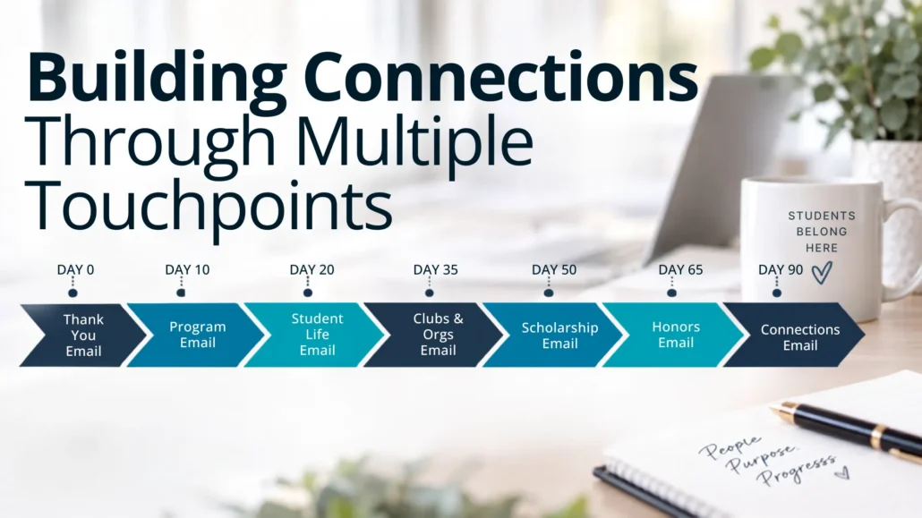 graphic for building connections through multiple touchpoints.
