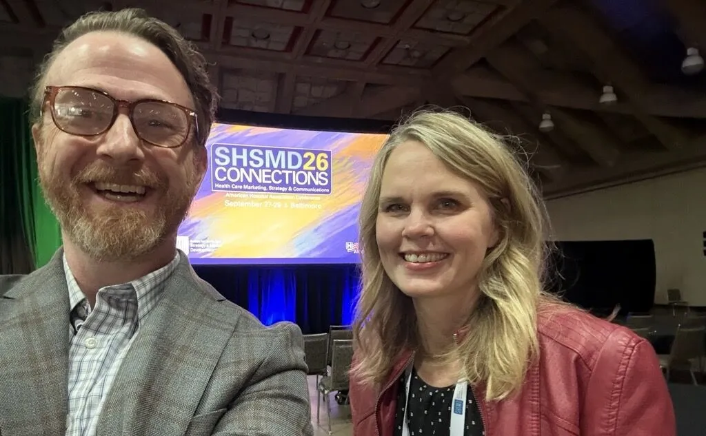 Chris Lott and Sandra Fancher at SHSMD26 conference